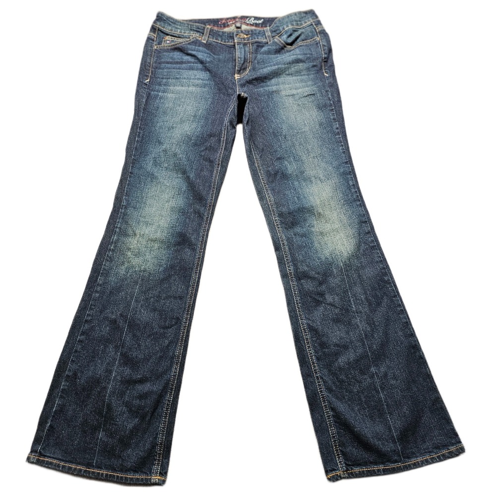 Tommy Hilfiger Freedom Bootcut Jeans Womens 12R Blue Denim Faded 5-Pocket Design